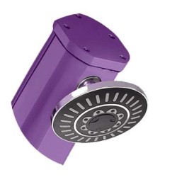 Douche solaire aluminium modèle Jolly avec rince pied 25 litres