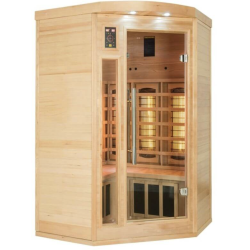 Cabine Sauna Infrarouge Intérieur Apollon Quartz 2 place Angulaire