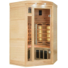 Cabine Sauna Infrarouge Intérieur Apollon Quartz 2 place Angulaire