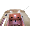 Sauna Apollon Quartz 3 personnes assises, une cabine intérieur 150 cm
