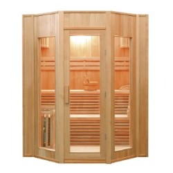 Sauna traditionnel Vapeur intérieur design sobre et élégant en épicéa