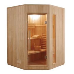 Sauna Vapeur France Sauna ZEN Angulaire -3 places- Pack complet 4.5kW