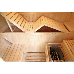 Sauna traditionnel d'extérieur bois massif  Gaïa Bella 3 personnes