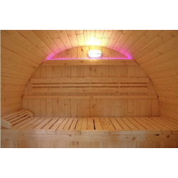 Sauna traditionnel d'extérieur bois massif  Gaïa Bella 3 personnes