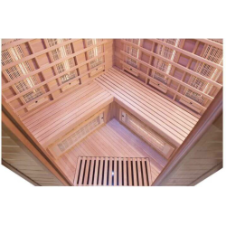 Sauna infrarouge France-Sauna Spectra 3 places angulaire d'intérieur