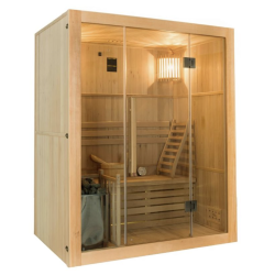 Sauna Traditionnel Vapeur France Sauna Sense 3 places intérieur