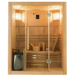 Sauna Traditionnel Vapeur France Sauna Sense 3 places intérieur