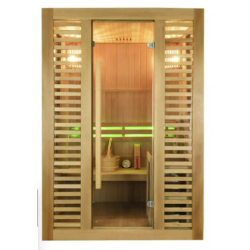 Sauna vapeur et traditionnel en épicéa Compact VENETIAN 2-3 places