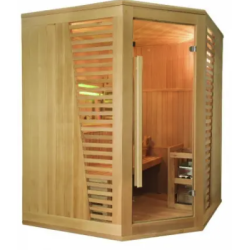 Sauna Traditionnel Contemporain Venetian 3/4 places Angulaire 4,5 kW
