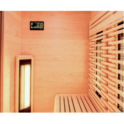 Cabine de Sauna Infrarouge Intérieur PureWave EVO - 2 places en 130 cm