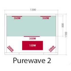 Cabine de Sauna Infrarouge Intérieur PureWave EVO - 2 places en 130 cm