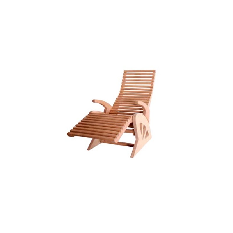 Fauteuil en bois ergonomique Alto Confort pour sauna