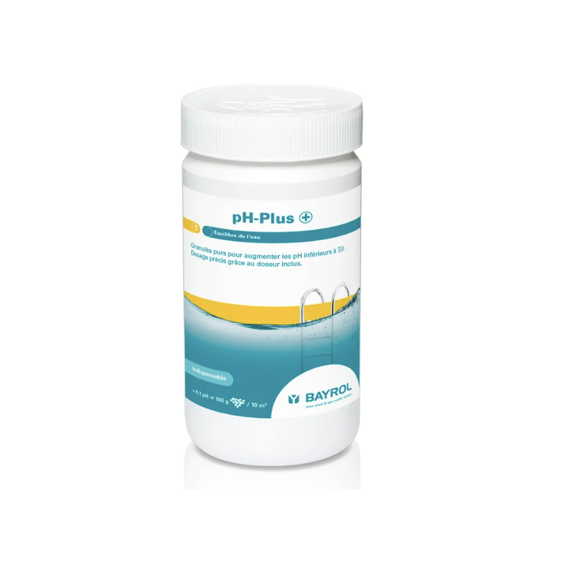 Ph-Plus de SpaTime augmente et stabilise le pH de l’eau de votre spa.