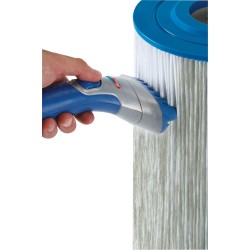 Brosse à jet d'eau pour nettoyer filtre cartouche de spa et piscine