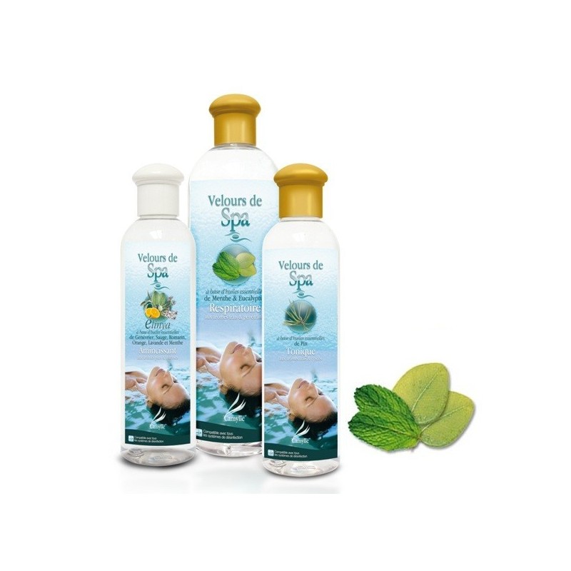 Huiles essentielles Camylle Velours d’Eucalyptus/Menthe dans votre spa